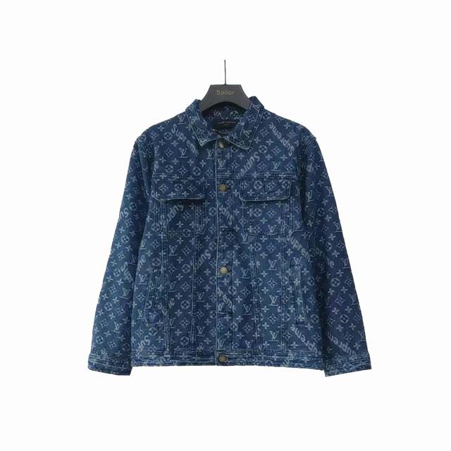 实拍细节图+尺码表 路易威登Louis Vuttion Supreme 联名印花牛仔外套 . 路易威登Louis Vuttion Supreme 推出首次联名系