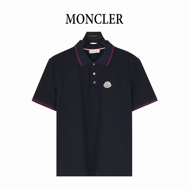 moncler 蒙口 胸口徽标刺绣短袖Polo衫 客供精仿棉打造珠地材质面料,夏季新款T恤翻领短袖Polo衫 专柜定制面料 透气舒适度高，细节无可挑剔， 胸口刺