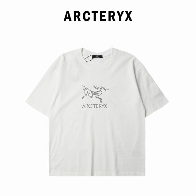 arc'teryx*始祖鸟 斑驳个性Logo印花短袖T恤 定制面料300G 男女同款 001 尺码：S M L Xl