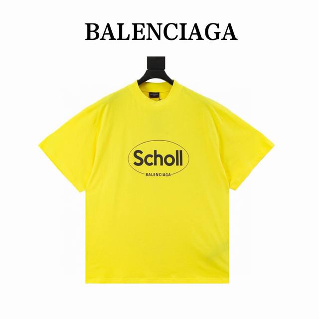 balenciaga 巴黎世家 字母印花短袖 面料采用定织定染全棉平纹布 手感柔软舒适顺滑。工艺采用康丽直喷印花 效果立体 成衣洗水做旧处理。版型宽松百搭 男女