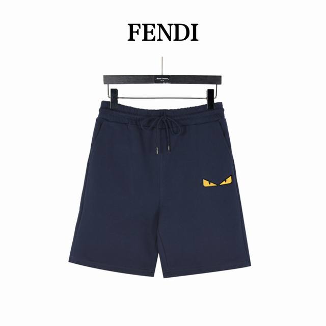 fendi 芬迪 刺绣眼睛小怪兽休闲短裤 贸易公司代订单稀货；渠道代购难求独版！小怪兽实在是太抢眼了，做工细节极为复杂的工艺，面料采用400克，顶级面料。手感超