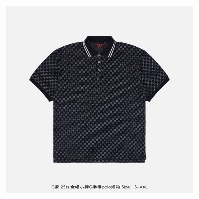 gucci 古驰 25Ss 全幅小标G字母Polo短袖 纯棉珠地棉面料经典款Polo衫，经典系列，图案装饰让商务休闲风增添了经典的色彩，整体高级简单大方，面料有