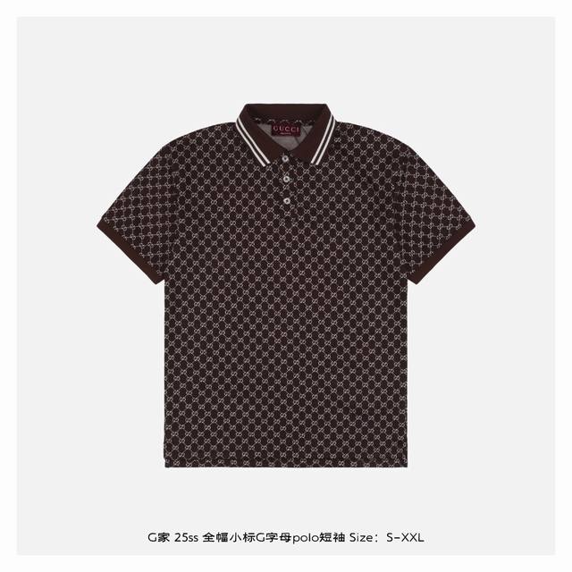 gucci 古驰 25Ss 全幅小标G字母Polo短袖 纯棉珠地棉面料经典款Polo衫，经典系列，图案装饰让商务休闲风增添了经典的色彩，整体高级简单大方，面料有