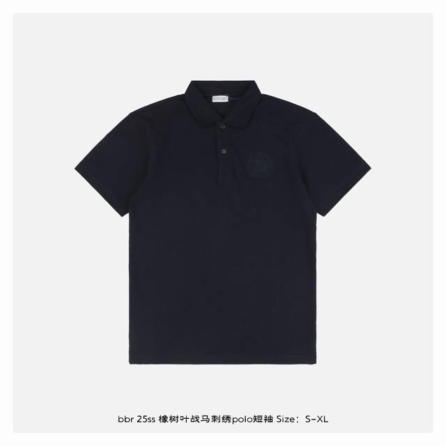 burberry 博柏利 25Ss 橡树叶战马刺绣Polo短袖 精选 G长绒棉质珠地网眼布，兼具弹性与挺括度，透气性卓越，久穿依然保持清爽体感，领口采用双系统提