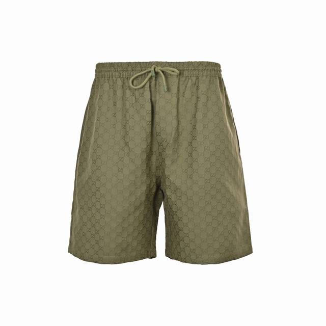 gucci 古驰 Gg全印提花暗纹短裤 原版9000购入，定制梭织提花府绸面料、纯铜定制拉链，面布为原版色色织布料，全棉定制各种布料加有涂层，超费时费工费料的一