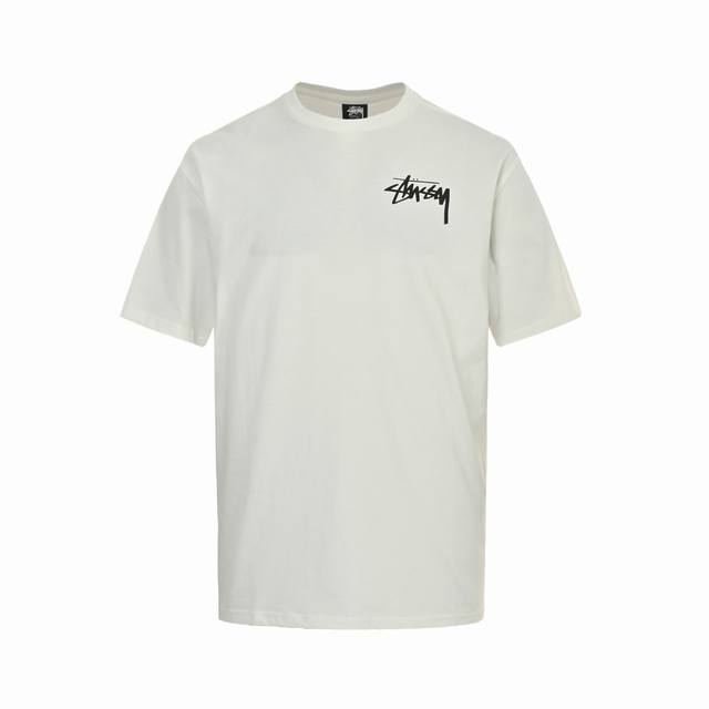 stussy 斯图西 25Ss 骰子印花短袖 经典版型玩味设计，加州风情随性无拘束，260G纯棉面料厚实立挺不软塌， 版型正，柔软舒适透气，不闷热，不变形不缩水