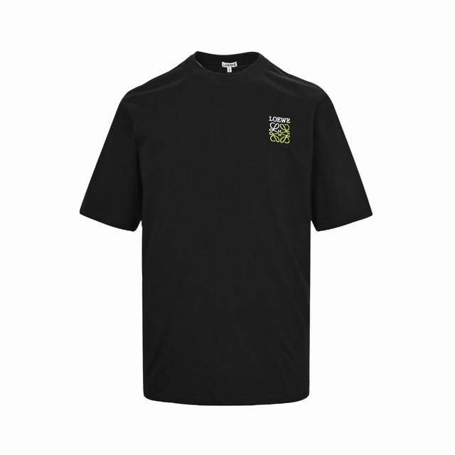 loewe 罗意威 25Ss 撞色徽标刺绣短袖 官方同步 1:1原版开模 时尚个性 胸口简约徽标字母Logo刺绣 百搭潮流 纯原品质 原版洗水面料 吊牌 领标