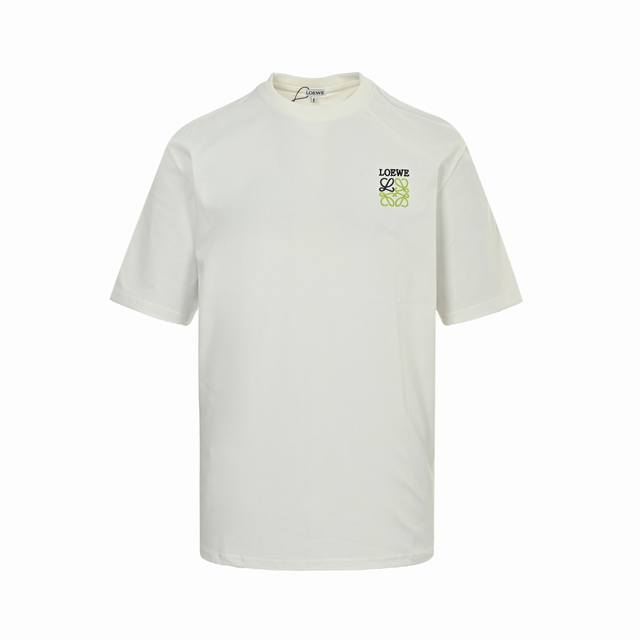 loewe 罗意威 25Ss 撞色徽标刺绣短袖 官方同步 1:1原版开模 时尚个性 胸口简约徽标字母Logo刺绣 百搭潮流 纯原品质 原版洗水面料 吊牌 领标
