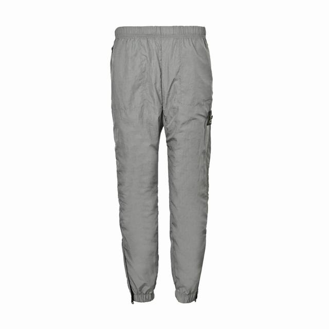stone Island 石头岛 经典纯色机能金属尼龙长裤 Stone Island 石头岛Ss23 Nylon Meta系列 纯色金属尼龙弹力裤脚宽松长款休闲