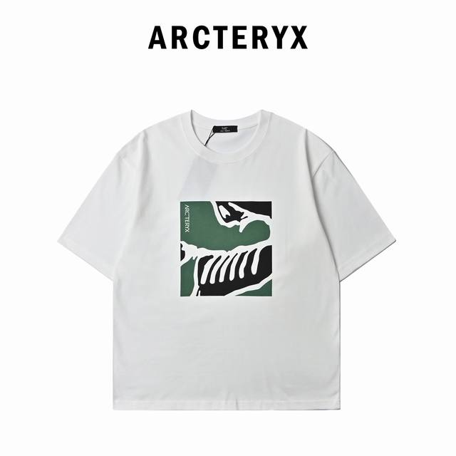 arc'teryx*始祖鸟 2025夏季新款 个性Logo印花短袖T恤 定制面料300G 男女同款 尺码：S-Xl