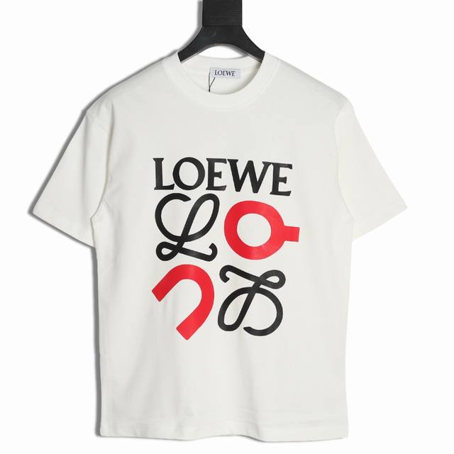 loewe X On 罗意威 25Ss 昂跑联名印花短袖T恤 面料经过2次高温缩水固色 不变形不缩水不起球 26支 G紧密双纱面料 配320G双纱拉架十字紧密高