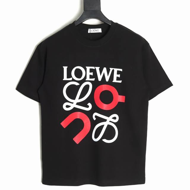 loewe X On 罗意威 25Ss 昂跑联名印花短袖T恤 面料经过2次高温缩水固色 不变形不缩水不起球 26支 G紧密双纱面料 配320G双纱拉架十字紧密高