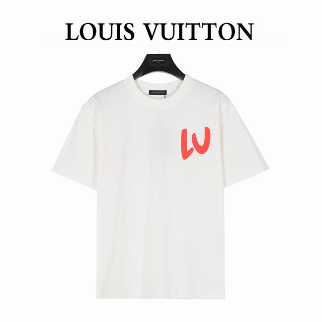 louis Vuitton 路易威登 25Ss 彩虹Logo立体发泡印花短袖T恤 购入原版开模打造，全套定制辅料，所有细节完美还原 定织定染260G纯棉双纱紧密