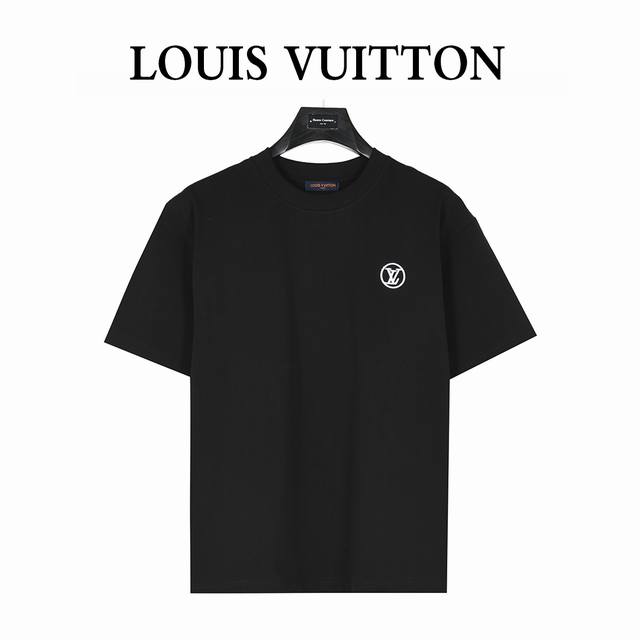 louis Vuitton 路易威登 25Ss 小标刺绣及后背个性多Logo印花短袖T恤 购入原版开模打造，全套定制辅料，所有细节完美还原 定织定染260G纯棉