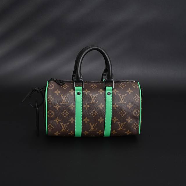 louis Vuitton Lv Keepall Bandouliere 25 手袋M46687 #原单高版本，专柜一致全套纸盒包装 原厂皮，涂层帆布，牛皮革饰