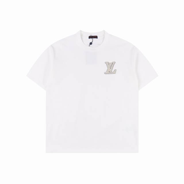 louis Vuitton 路易威登 Lv 25Ss 牙刷绣短袖T恤 面料采用定制240G 26支特滑双股精棉平纹高密无尘全棉布料。前幅高密度加厚，走线平整，代