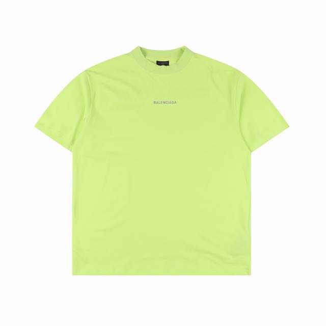 balenciaga 巴黎世家 字母前后刺绣短袖 独家定织定染布料 质感柔软舒适 前后幅巴黎英文字母Logo刺绣 刺绣饱满 Os落肩宽松版型 春夏最新砖柜同步