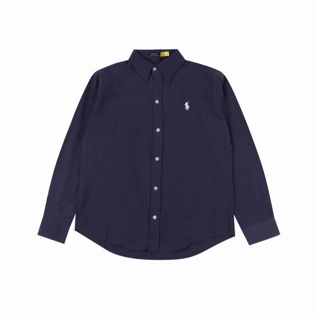 ralph Lauren 拉夫劳伦 24Fw 刺绣小标衬衫 拉夫劳伦春夏亚麻衬衫战马小标刺绣防晒外套，选用100%高支亚麻材质制作而成，面料手感细腻软糯，清爽的