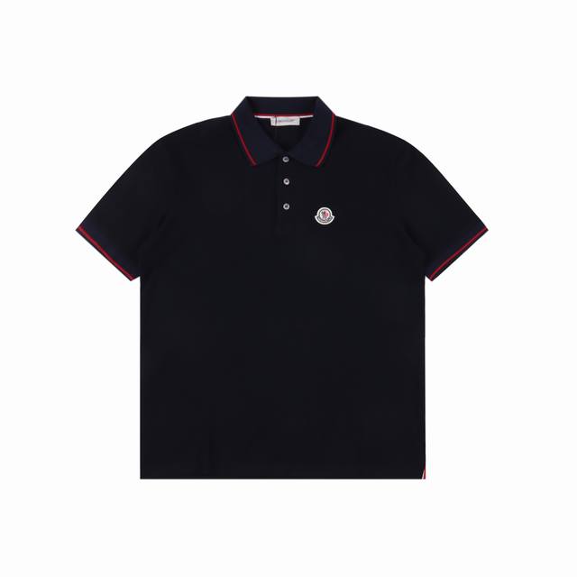 moncler 蒙口 胸口徽标刺绣短袖Polo衫 客供精仿棉打造珠地材质面料,夏季新款T恤翻领短袖Polo衫 专柜定制面料 透气舒适度高，细节无可挑剔， 胸口刺