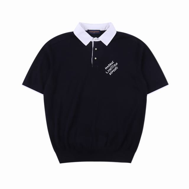 louis Vuitton 路易威登 Lv 24Ss 拼色签名Polo短袖T恤 新款Polo 绝对的大爆款 上身无敌了 专柜价12550购入 纱线是51支长绒棉