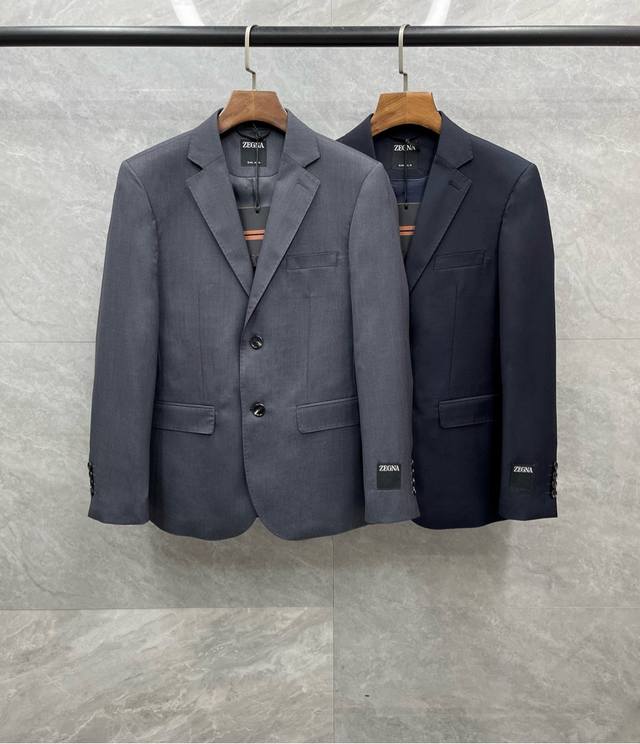 意大利原厂出品！Zz家族顶尖限定款25年春系列殿堂级品鉴奢华臻物男士羊毛真丝混纺西服 羊毛单西 25年官方新品，顶尖羊毛真丝混纺单西，口碑化王牌高端产物！极为奢