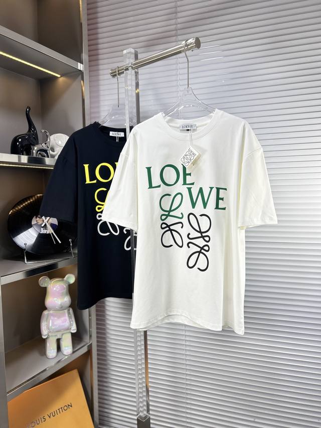 loew*罗意威 Ss25春夏新款短袖，顶级图案Logo，帅气时尚，简约百搭款。面料棉 不仅挺括，保持潮流的廓形，又穿着舒适，纱织更细腻 码数：M-Xxxl