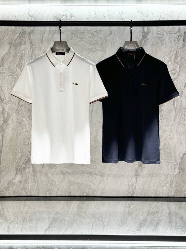 lp，2025春夏新品，专柜同步有售，简约时尚休闲Polo短袖，原版进口面料，舒适透气，顶级刺绣工艺字母图案装饰Logo，档次极高，独特设计，上身时尚帅气！码数