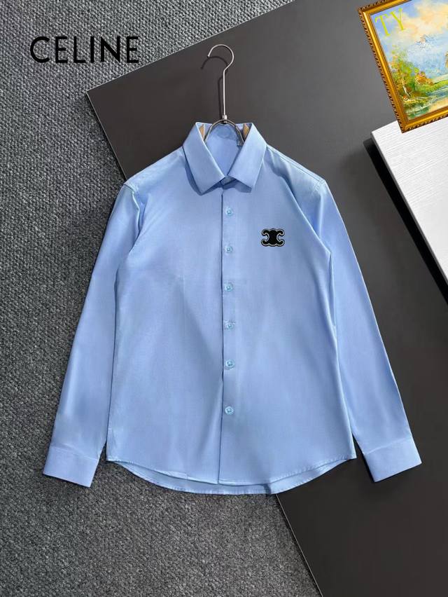 celine 衬衣 S-4Xl2025新款 高级定制 奢华极致王者风范 极致细腻3D全景皇室贵族图案 让多少人为之痴迷~ 秋冬穿着尤其显得好看 20欧洲米兰专柜