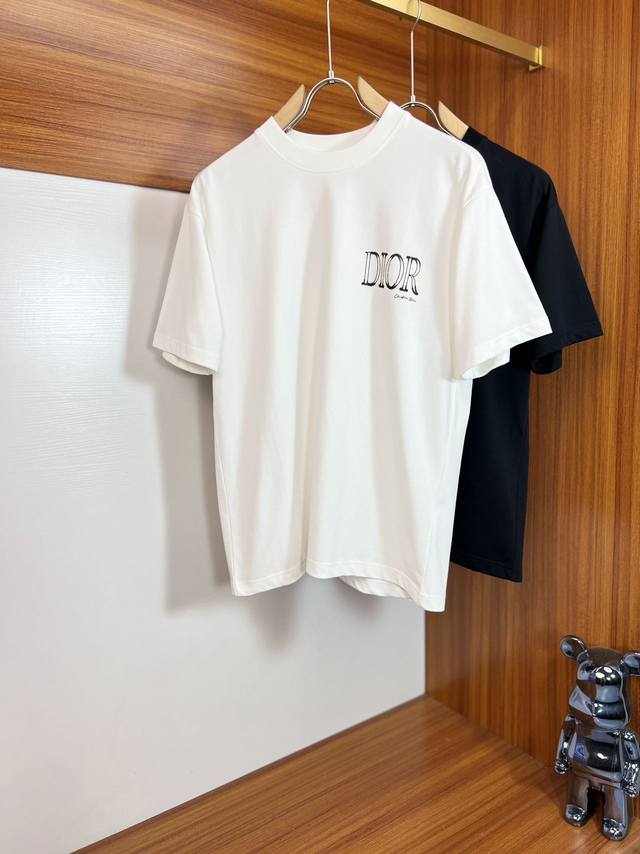 dior 迪奥 2025春夏新品 三标齐全 圆领纯棉短袖T恤 好货不用过多介绍 看细节 专柜码数：M-Xxxl 175 140建议L