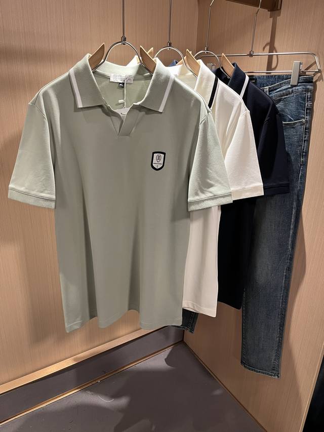 bc-Brunello Cucineli 2025春夏新款男士短袖Polo衫，众多明星都爱穿的时尚百搭单品！胸前Logo超级好看,喜欢经典简约的朋友,一定不能错