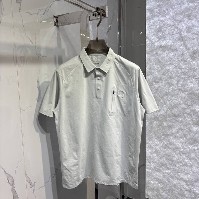 arc春夏新款翻领短袖 颜色：黑色，灰色 码数：M~3Xl