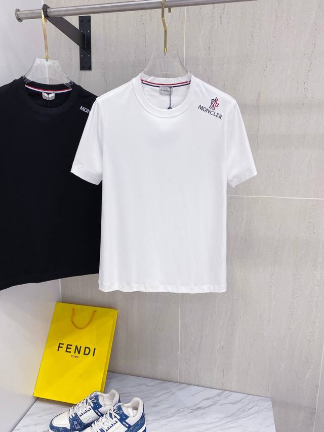 新品 Mo家族男士时装款圆领短袖T恤，贸易公司洋行货，重磅高级心水之物，25年早秋系列，超级明星级Top单品！ 客供埃及进口顶级面料，甄选尼罗河区域光照极好的上
