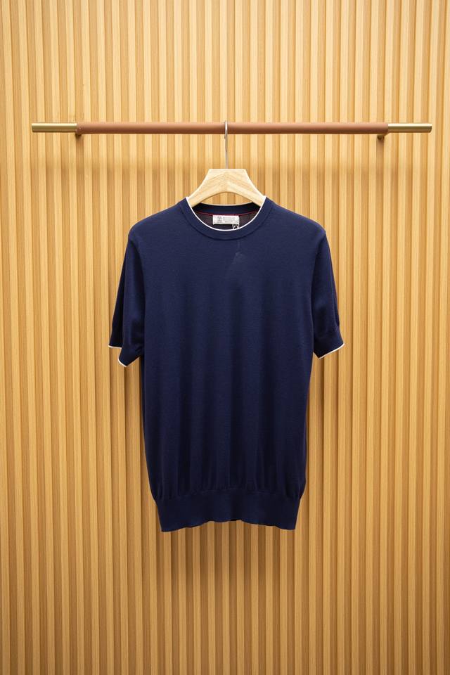 bc2540 Ss 经典大爆款针织衫 顶级海岛棉纱线定织 太舒服了 完美质感 蓝色 Size：M-Xxxxl