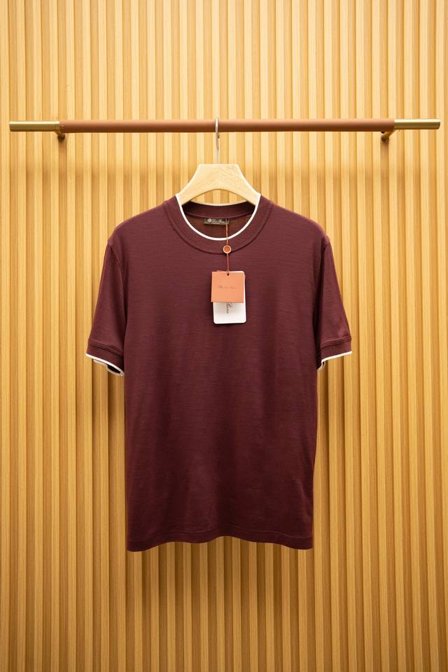 l Ss 国王的礼物T-Shirt 100%顶级夏季羊毛面料 质感无敌 超级稀缺！ 酒红色 Size：M-Xxxxl