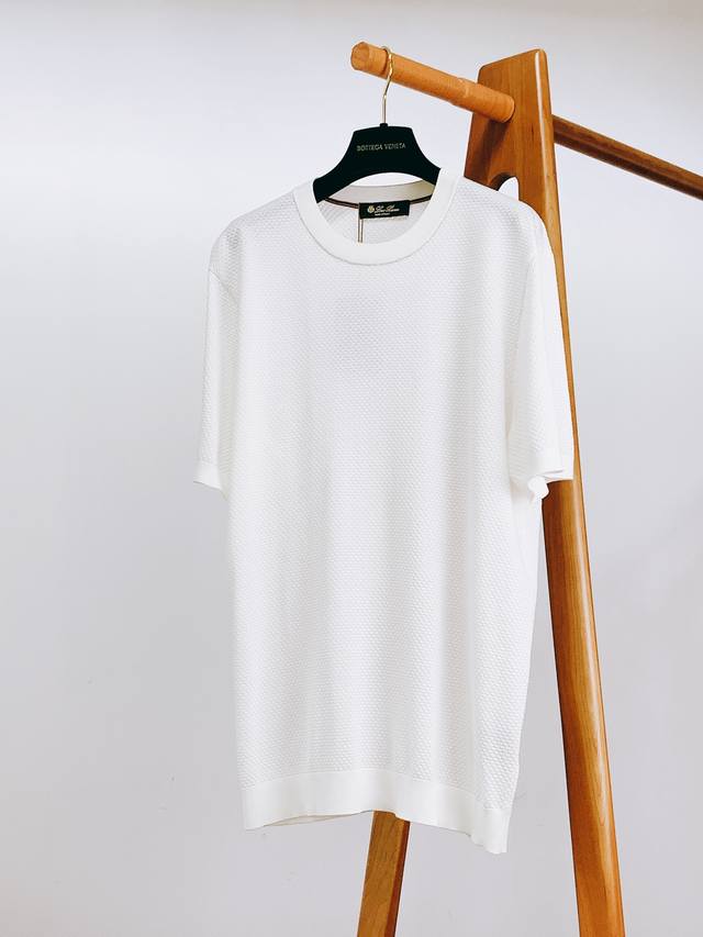 loropiana L. P2580Ss春夏新品 云棉通勤翻领，把米兰工坊穿成第二层肌肤 19姆米裸感棉暴击 220支双股海岛棉×冰川水洗工艺， 0.2Mm透气