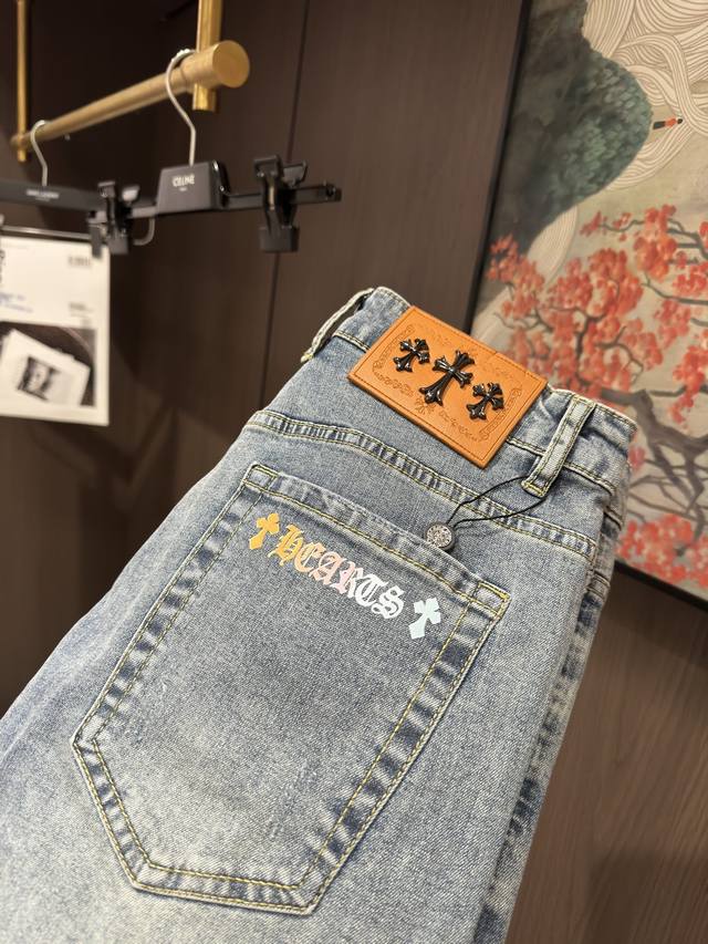 chr25S夏季男士休闲破洞牛仔短裤五分裤......码数29-38