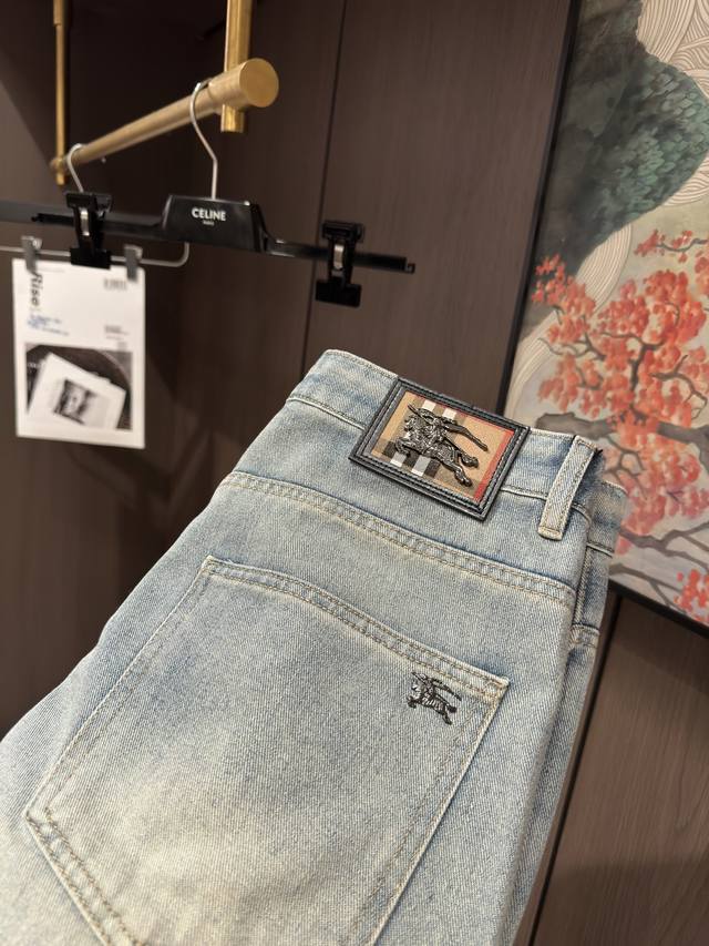 bur25S夏季男士休闲破洞牛仔短裤五分裤......码数29-38