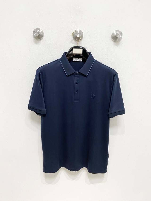 爱马仕 高级定制 面料柔软舒适透气 2025 夏季 限量款短袖Polo系列 -3Xl