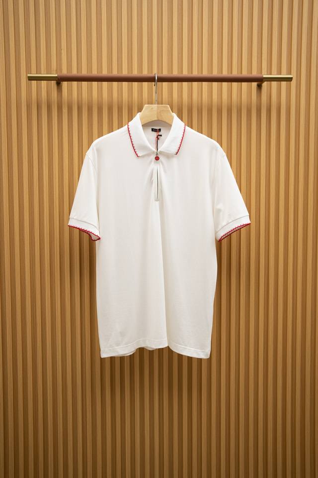 kt2540 Ss 最新款Polo衫 经典五金拉链设计 背面刺绣字母Logo 独家发售 白色 Size：M-Xxxxl