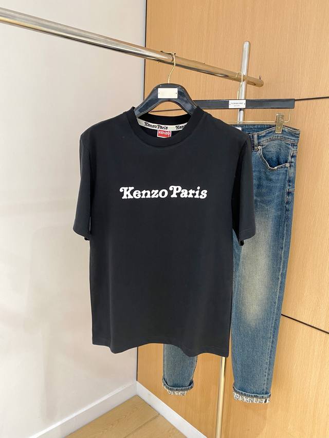 kenzo2025春夏新款男女同款短袖T恤，最新款全网独家首上！！~既经典有时尚百搭，谁不爱啊，将经典再次展现，非常的耐看，自带低奢光环与辨识度！传统的品牌理念