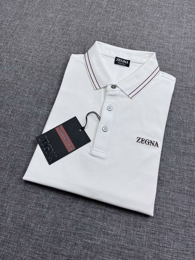 ez 杰尼亚男士商务休闲Polo衫，顶级洋行渠道货，纯正血统品质，意大利原厂出品，25年春夏新品，Couture手工成衣系列，口碑化高端产物！！！溯源至本，而在