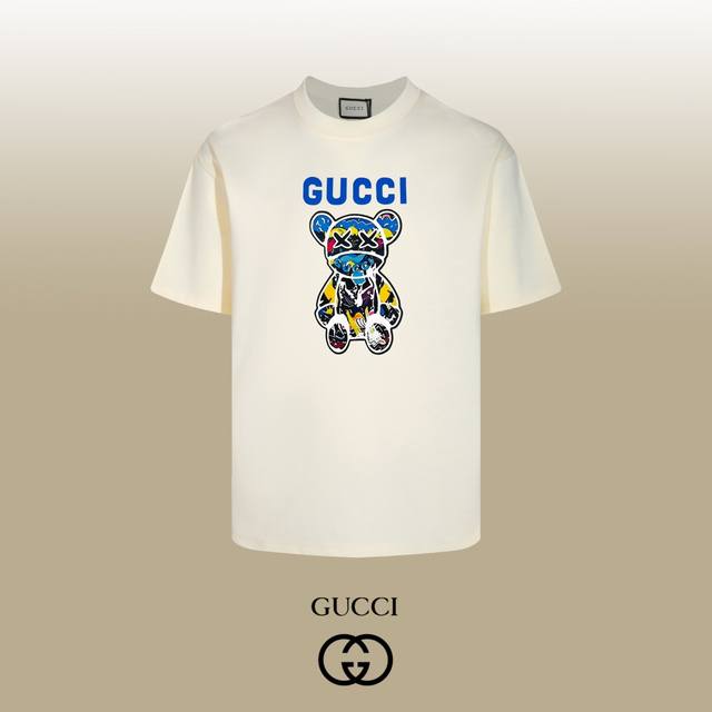 顶级代工品质 Gucci~古驰 24Ss 经典T恤短袖 不需要所谓烂大街的华丽文案 主打品质 面料经过2次高温缩水固色 不变形不缩水不起球 -正确Os版型 不省