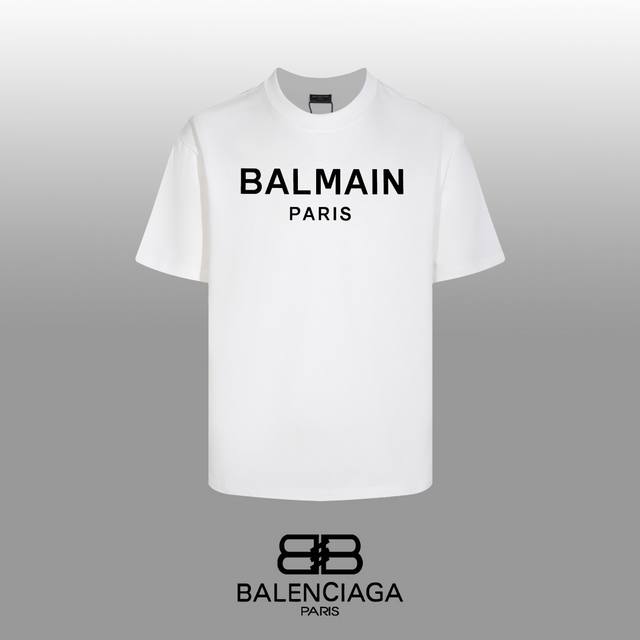 顶级代工品质 Balenciaga 巴黎世家 24Ss 经典T恤短袖 不需要所谓烂大街的华丽文案 主打品质 面料经过2次高温缩水固色 不变形不缩水不起球 -正确