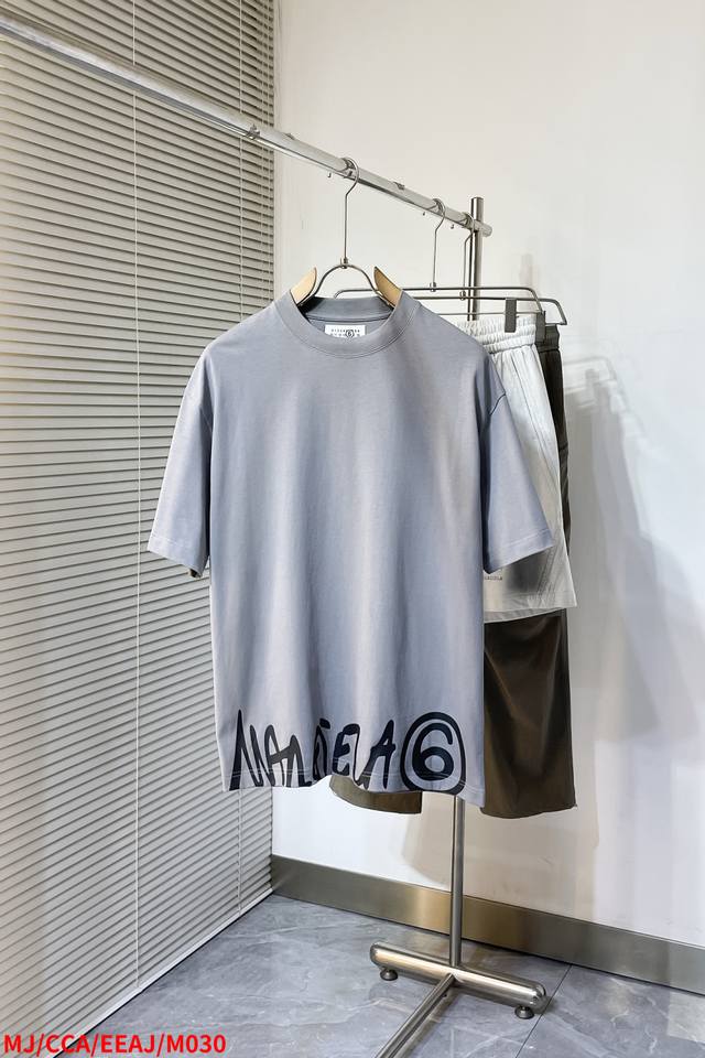 m030 Mjmm6 马吉拉 2025Ss春夏新款半袖 爆款定制纯棉面料 重工洗水，面料舒适质感 尺码：S-Xl