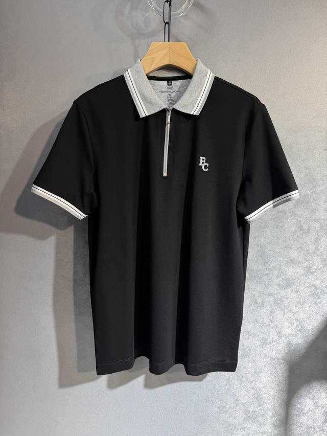 bc 25Ss新款春夏短袖 最高版本客供定制 高端丝光珠地棉面料。简单时尚款，螺纹拼色螺纹配色超级好看！经典Logo的设计 简单大方的款式！满满的高级感，四季可