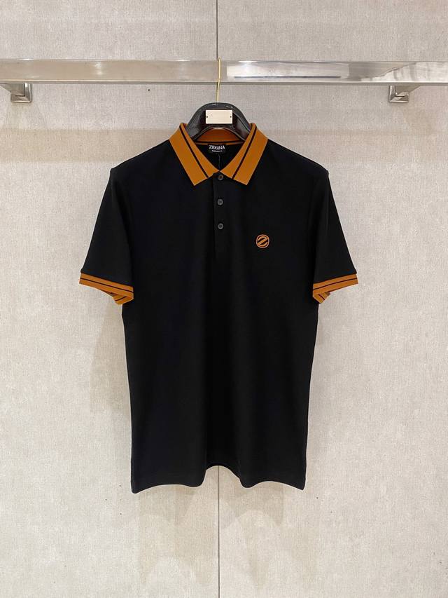 杰尼亚 2025春夏新款男士短袖Polo衫，品牌最新设计元素！既不单调也不复杂,恰到好处的展现品味！客供顶级定制珠地棉面料！舒适吸汗透气根本不在话下,面料独具的