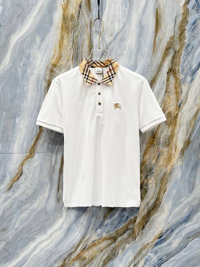 巴宝莉 2025Ss夏季新款字母Logo男士翻领Polo衫！经典商务男款，高端男装的天花板级别的商务男款！简约时尚大气不失优雅，单穿内搭体面过人，品质控 细节控