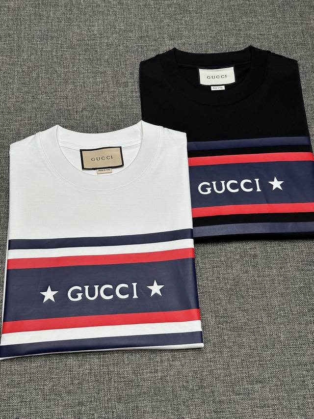 新品 Gu家时装款纯棉圆领短袖T恤，香港洋行渠道货，经典明星级单品，25年夏季新品，明星级的一款单品！ 客供埃及进口顶级面料，甄选尼罗河区域光照极好的上等棉花原