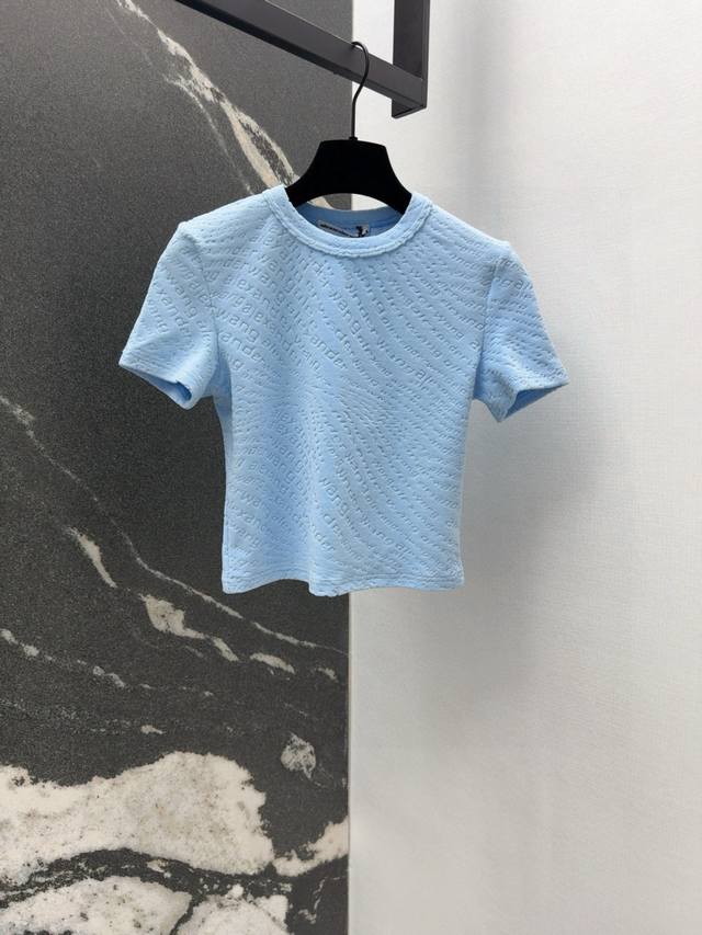 aw 25Ss 早春新品气质女团风修身短袖上衣 S曲线版型上身显瘦绝绝子 百搭不挑人 对各种身材都很友好显出比例线条 穿搭时髦感十足 基础简单好搭配属于经典耐看