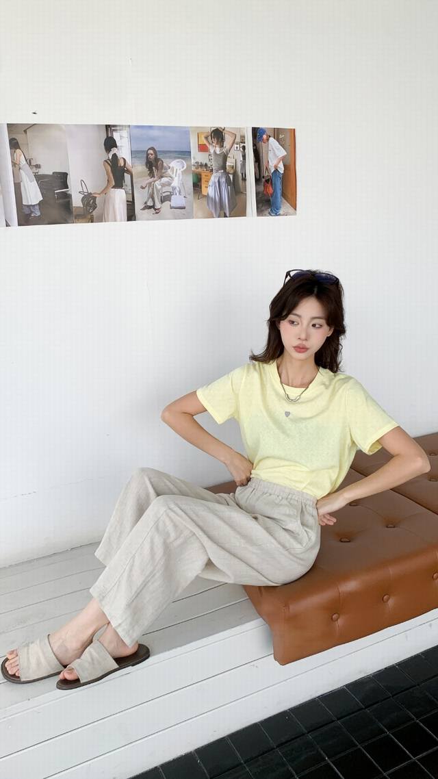 爆款上新#S-Xxl 时尚舒适亚麻休闲奶奶裤